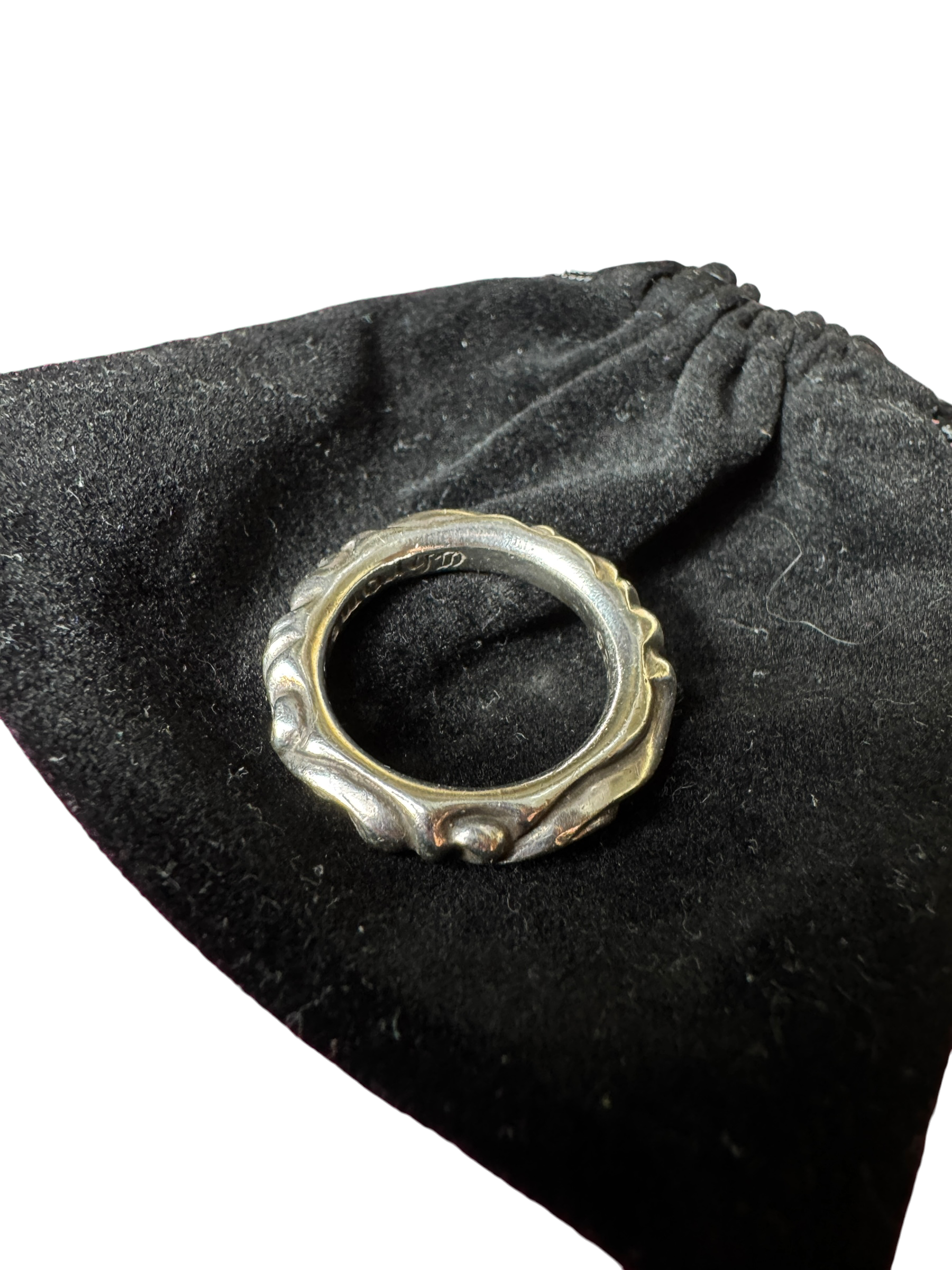 Chrome Hearts Scroll Band Ring