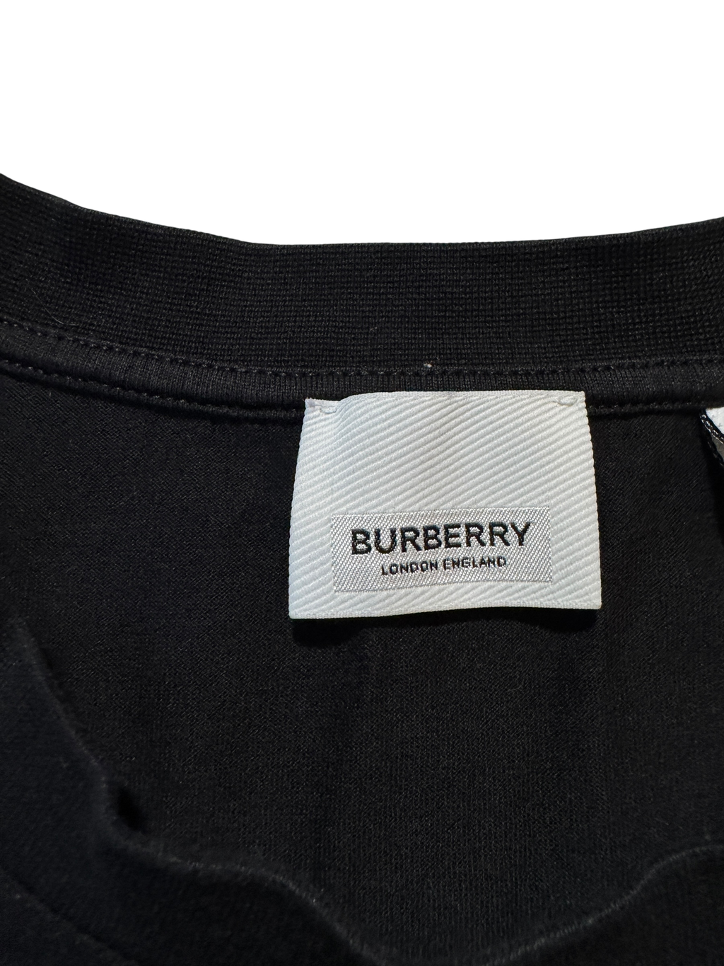 Burberry TB Logo Black T-Shirt - Size XL