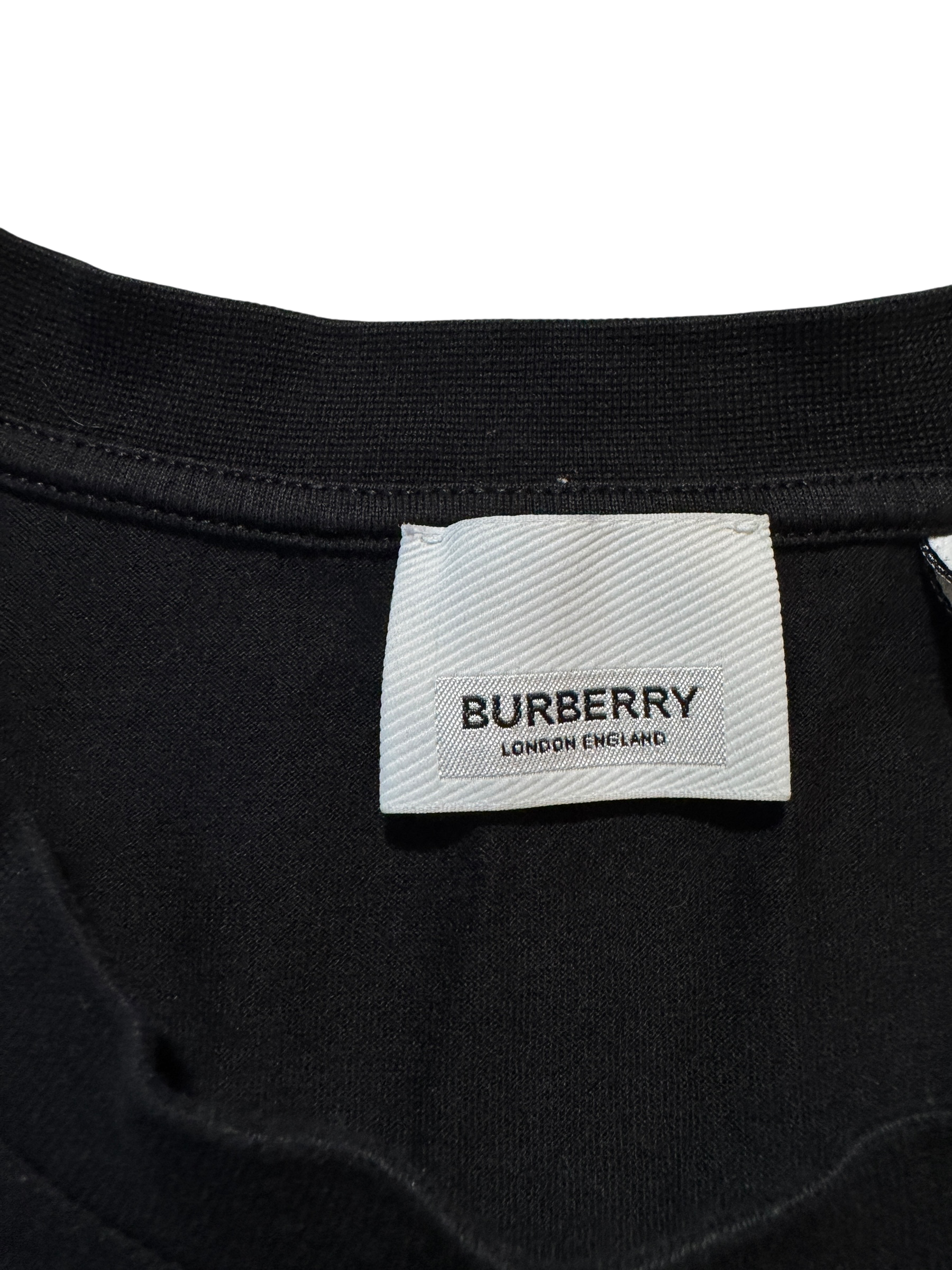 Burberry TB Logo Black T-Shirt - Size XL