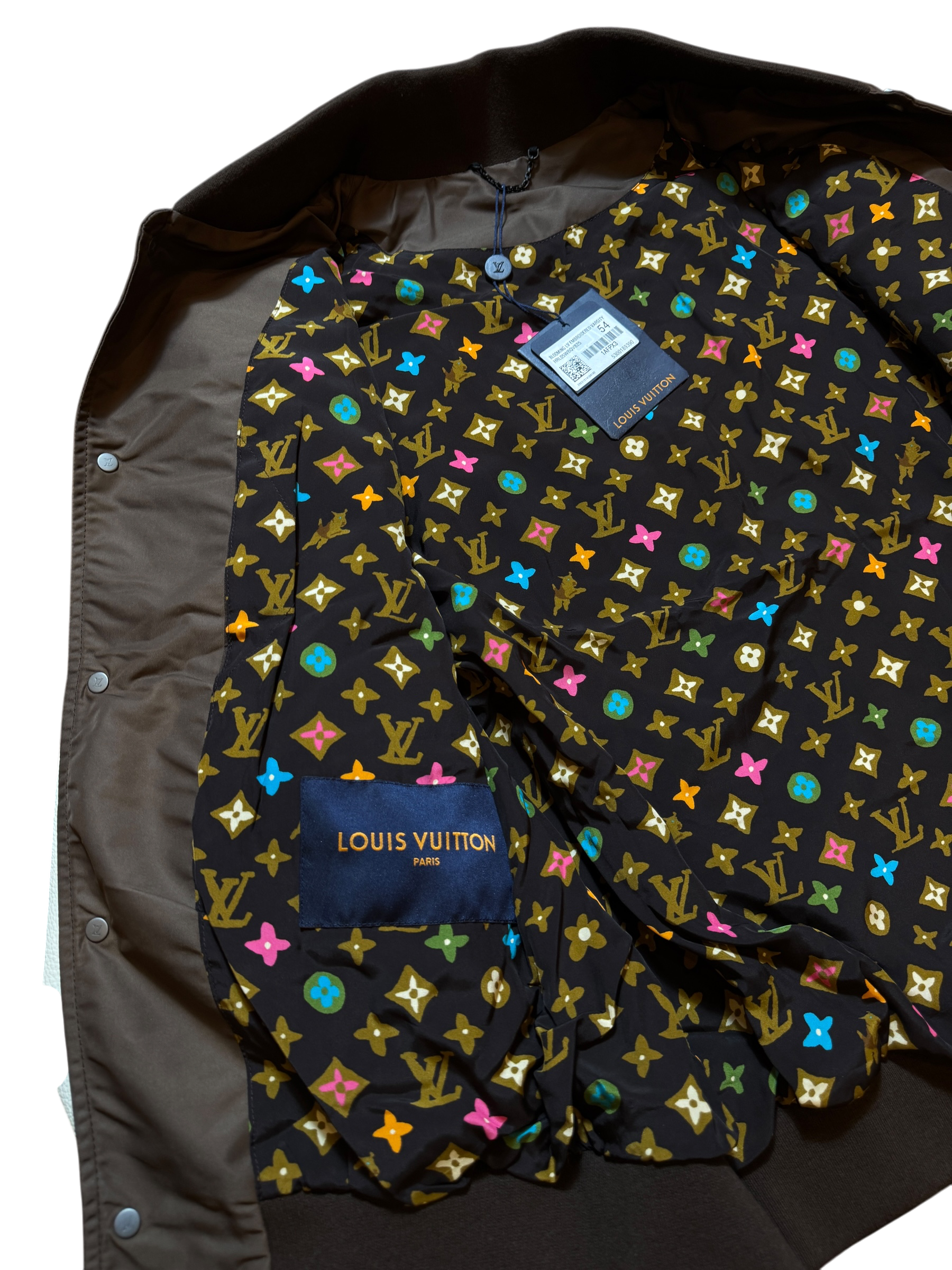 Louis Vuitton by Tyler, the Creator Embroidered Varsity Jacket - Size 54