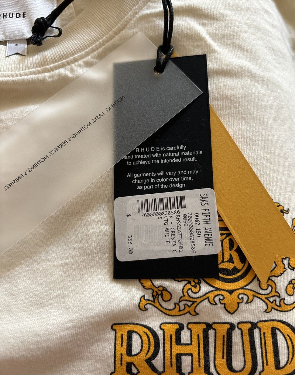 Rhude Premium Cigars White Tee