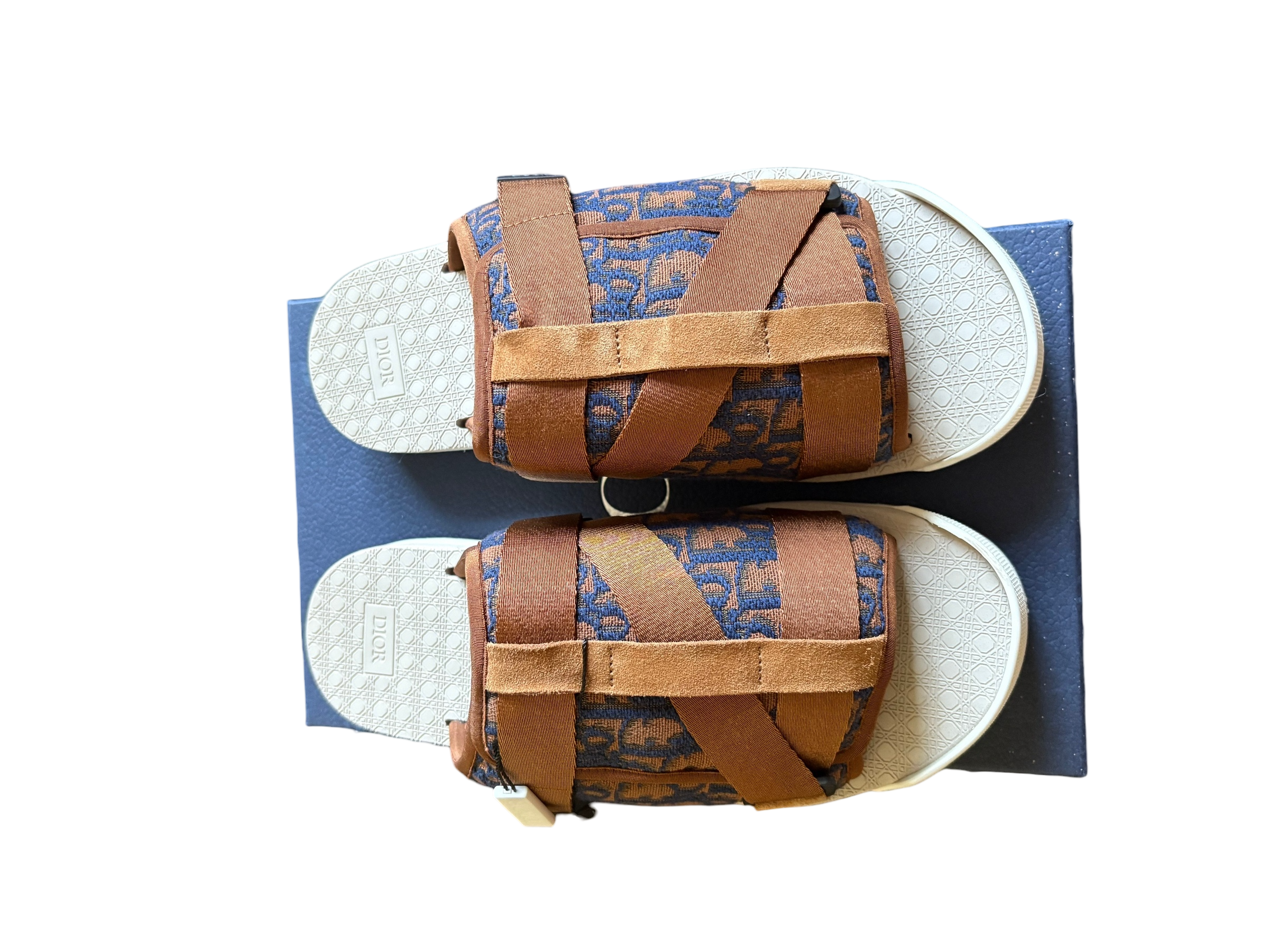 Dior Alpha Slide Brown Navy