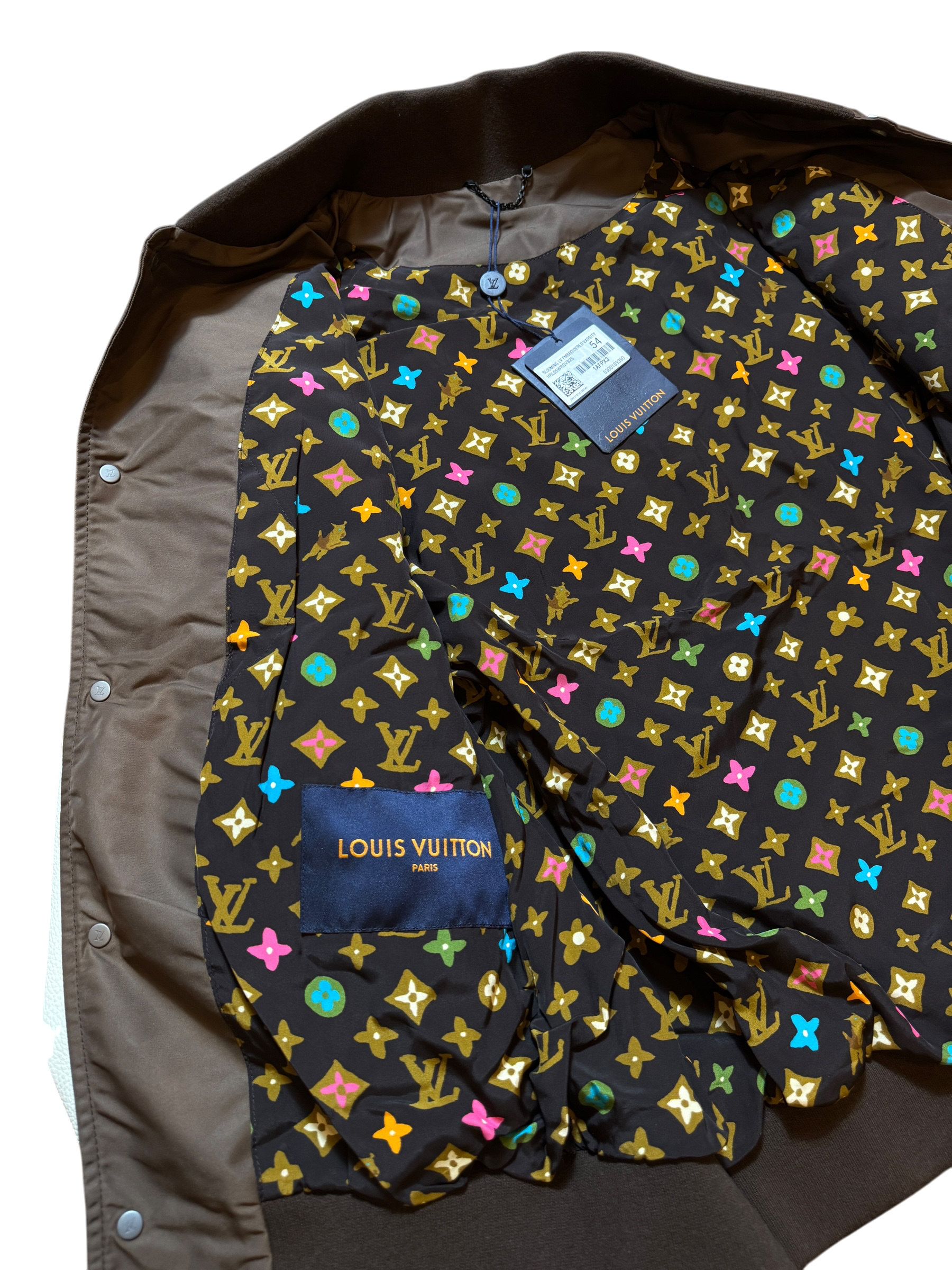 Louis Vuitton by Tyler, the Creator Embroidered Varsity Jacket - Size 54