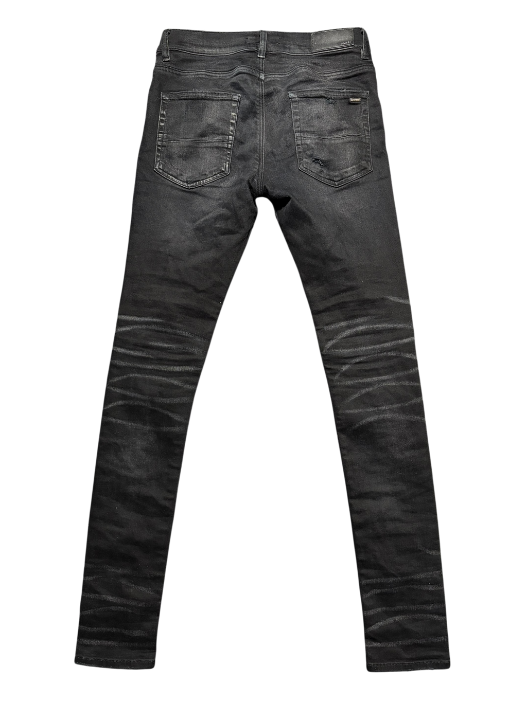 Amiri MX1 Black Iridescent Patch Jeans