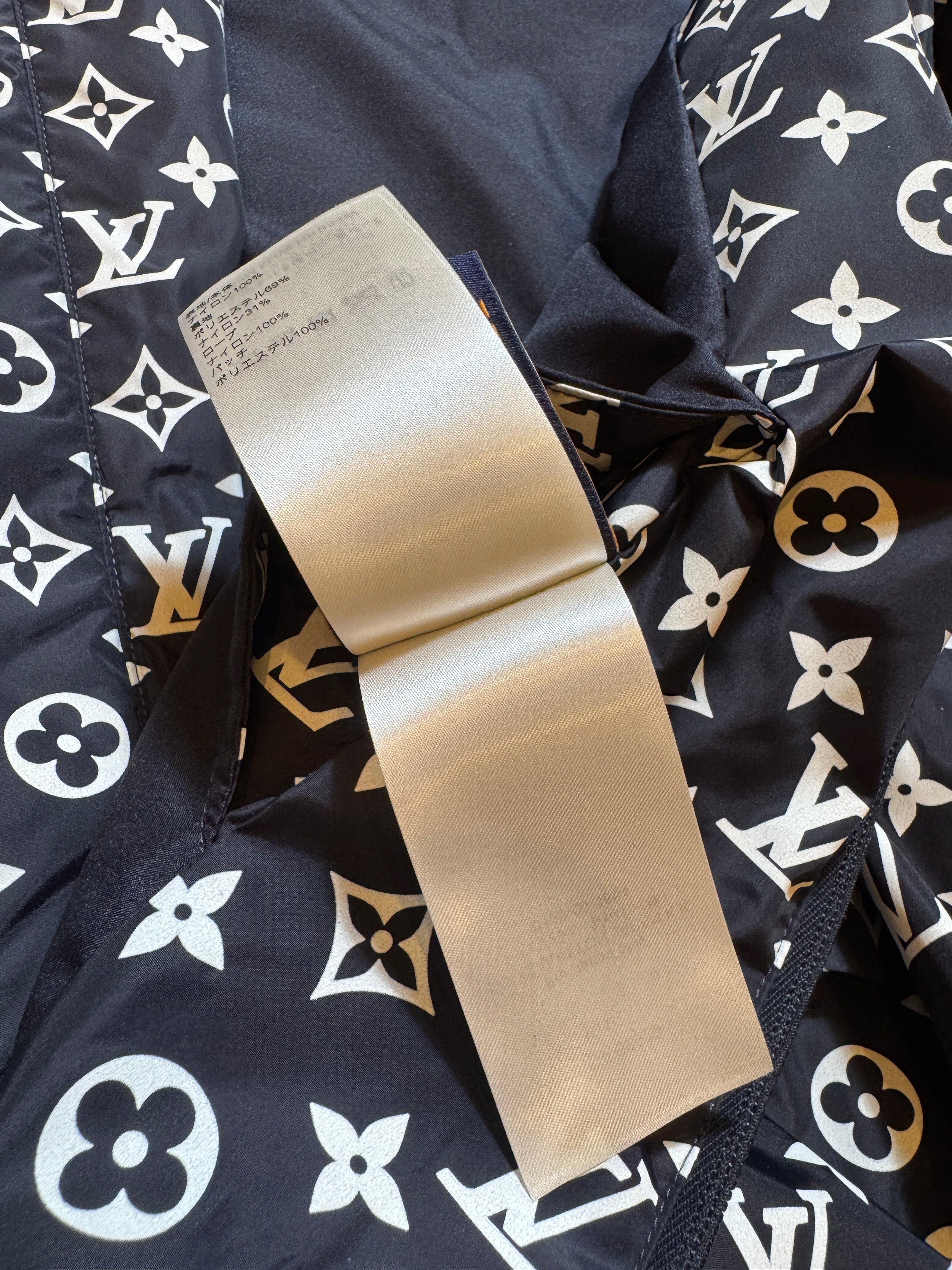 Louis Vuitton Monogram Nylon Windbreaker Jacket - Size 48