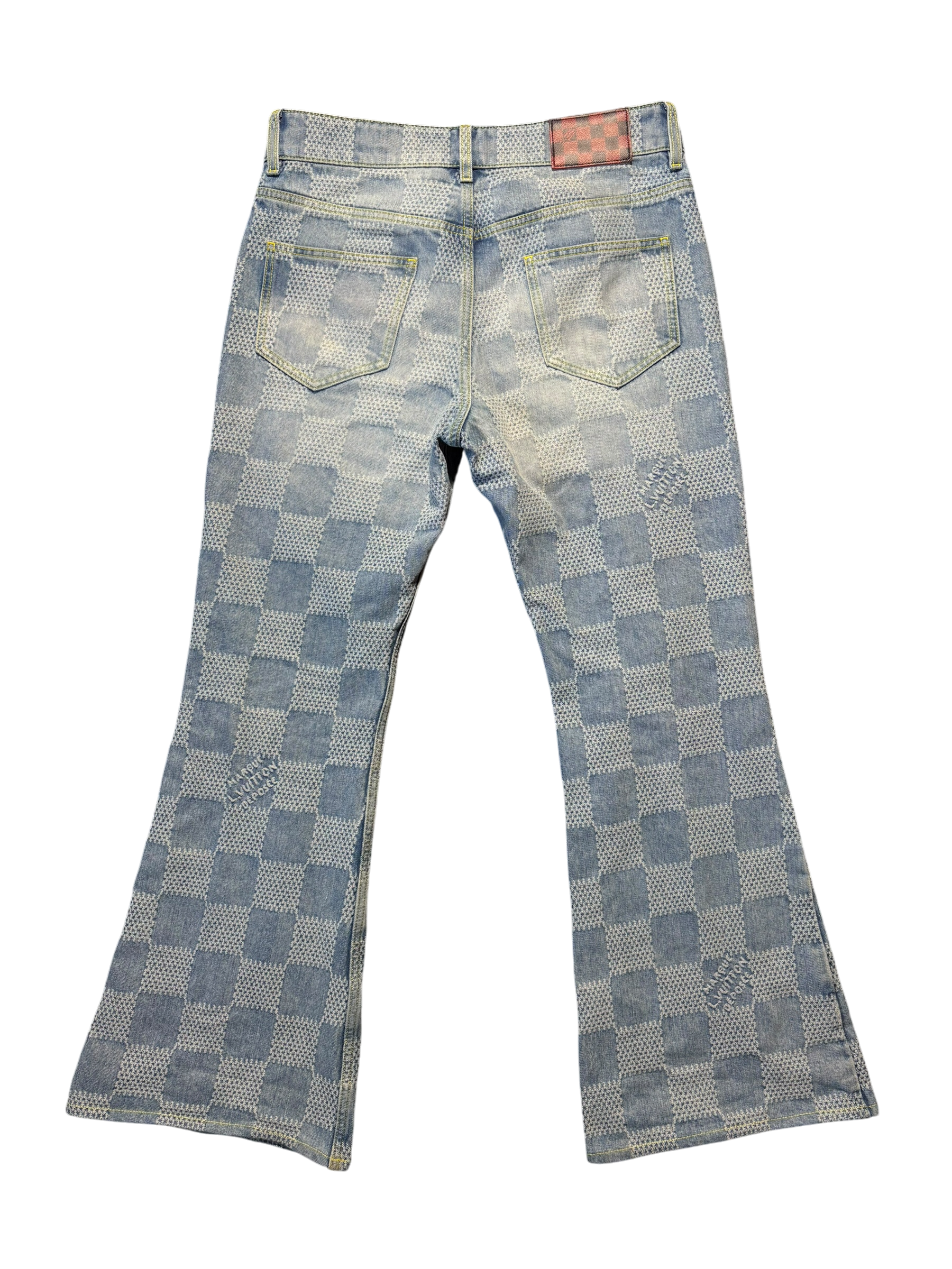 Louis Vuitton Damier Flare Jeans - Size 31