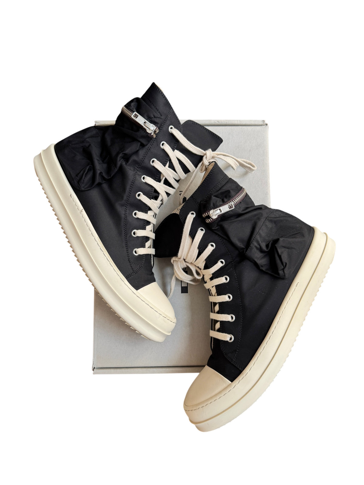 Rick Owen’s Ramone Cargo High Top Sneakers