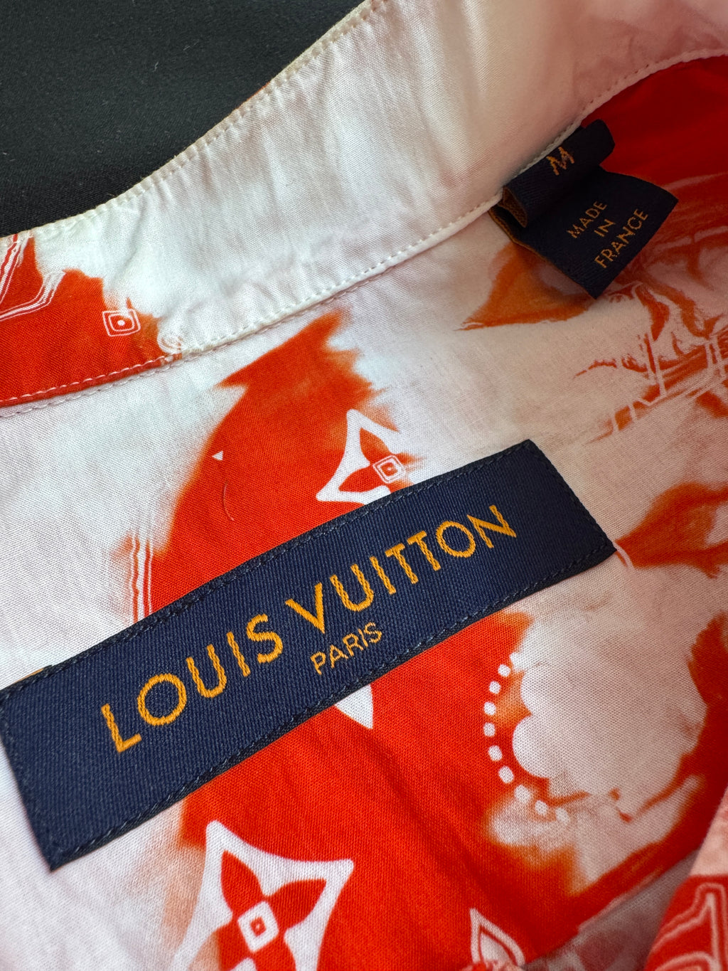Louis Vuitton Orange Bandana Bleached Set - Size M
