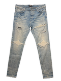 Amiri MX1 LightWash White Patch - Size 38