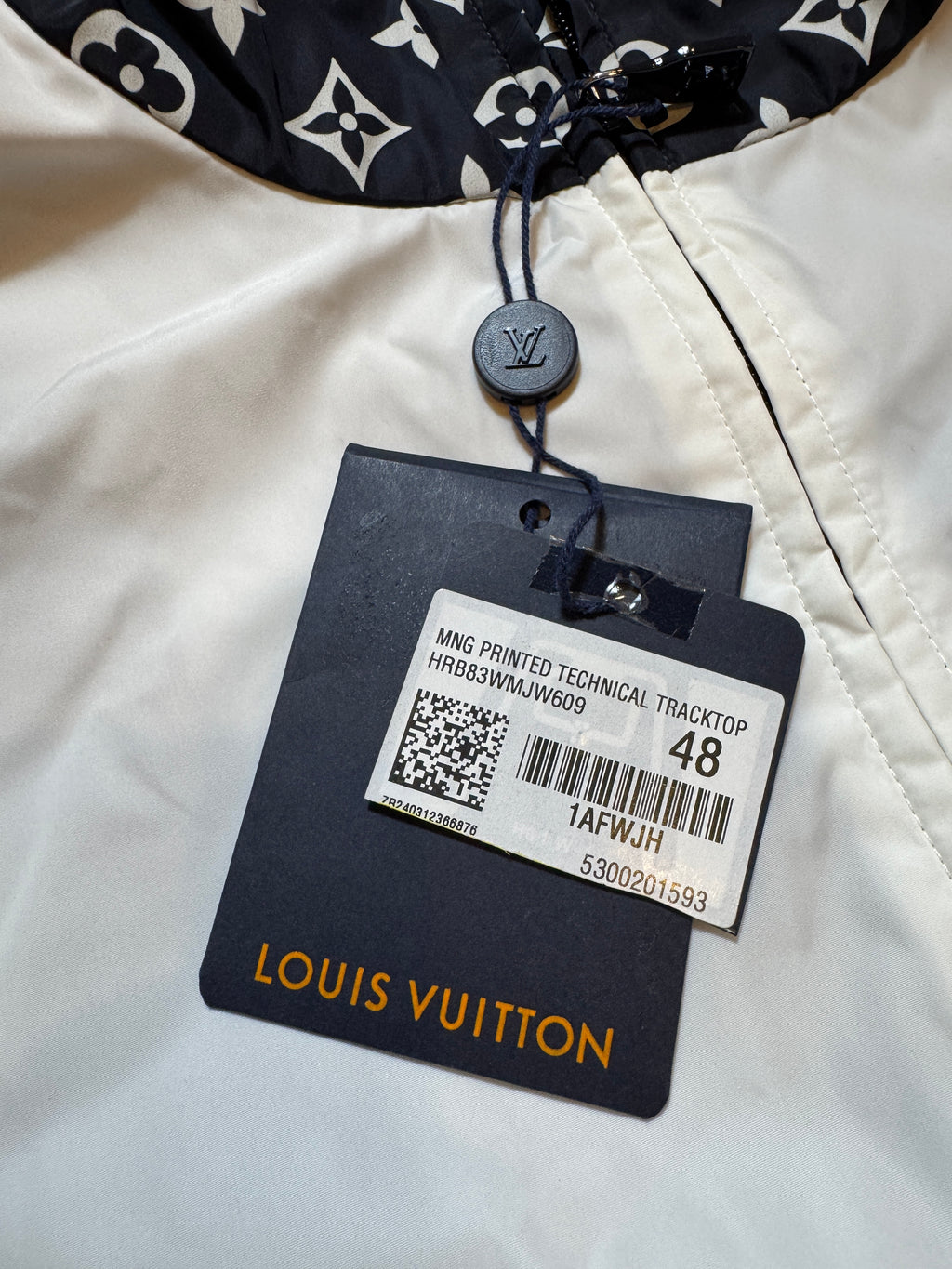 Louis Vuitton Monogram Nylon Windbreaker Jacket - Size 48
