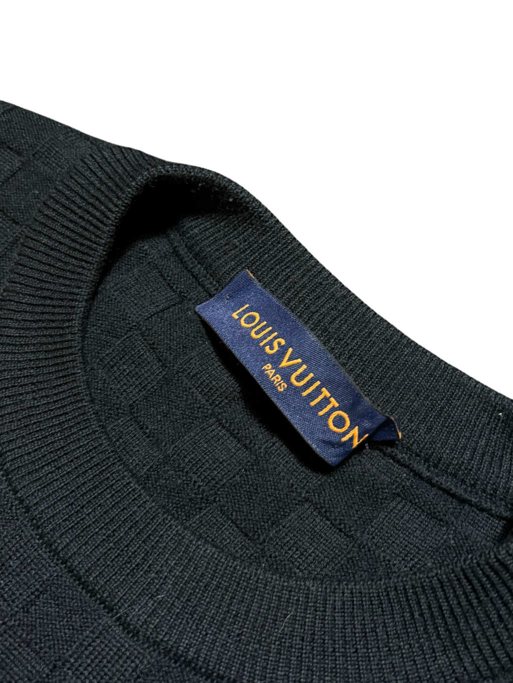Louis Vuitton Black Wool Crewneck