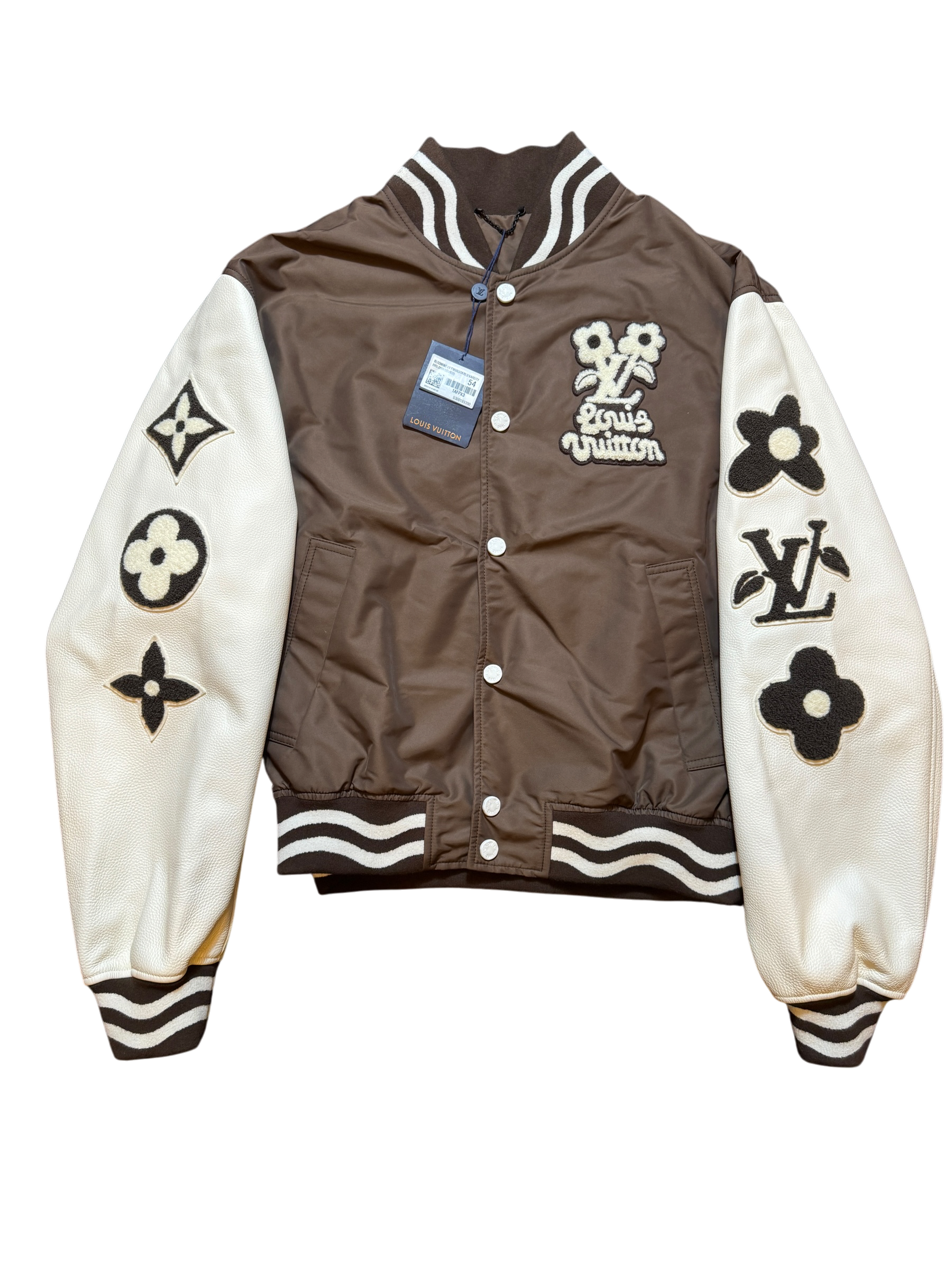 Louis Vuitton by Tyler, the Creator Embroidered Varsity Jacket - Size 54