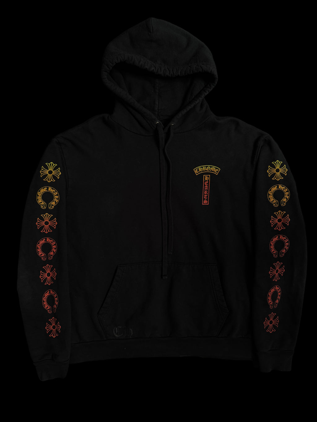 Chrome Hearts Gradient T-bar Hoodie Black