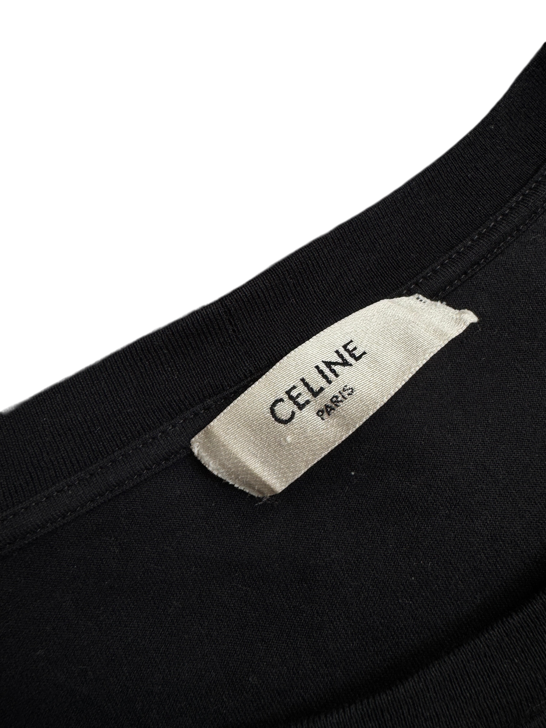 Celine Logo T-Shirt Black - Size M