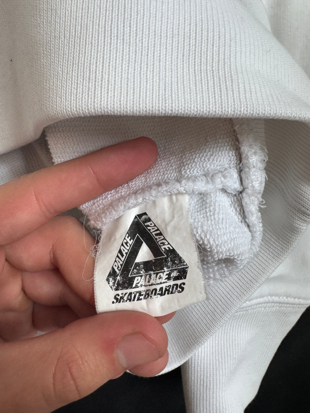 Palace Hoodie Logo White