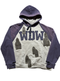 Who Decides War Faded Navy Grey Patch Hoodie