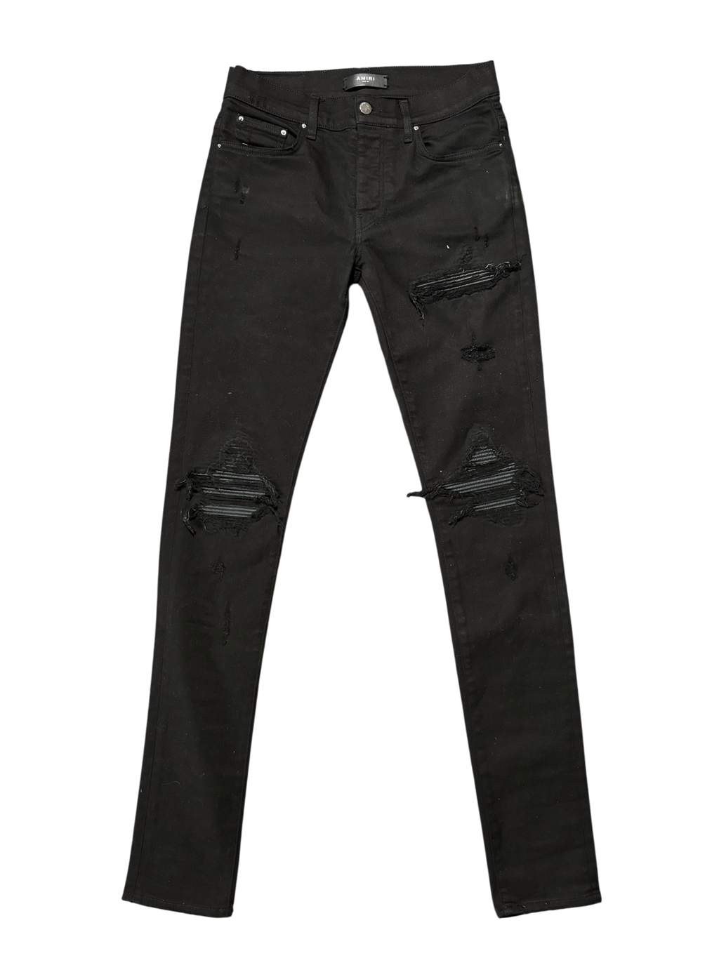 Amiri MX1 Black Black Patch Jeans