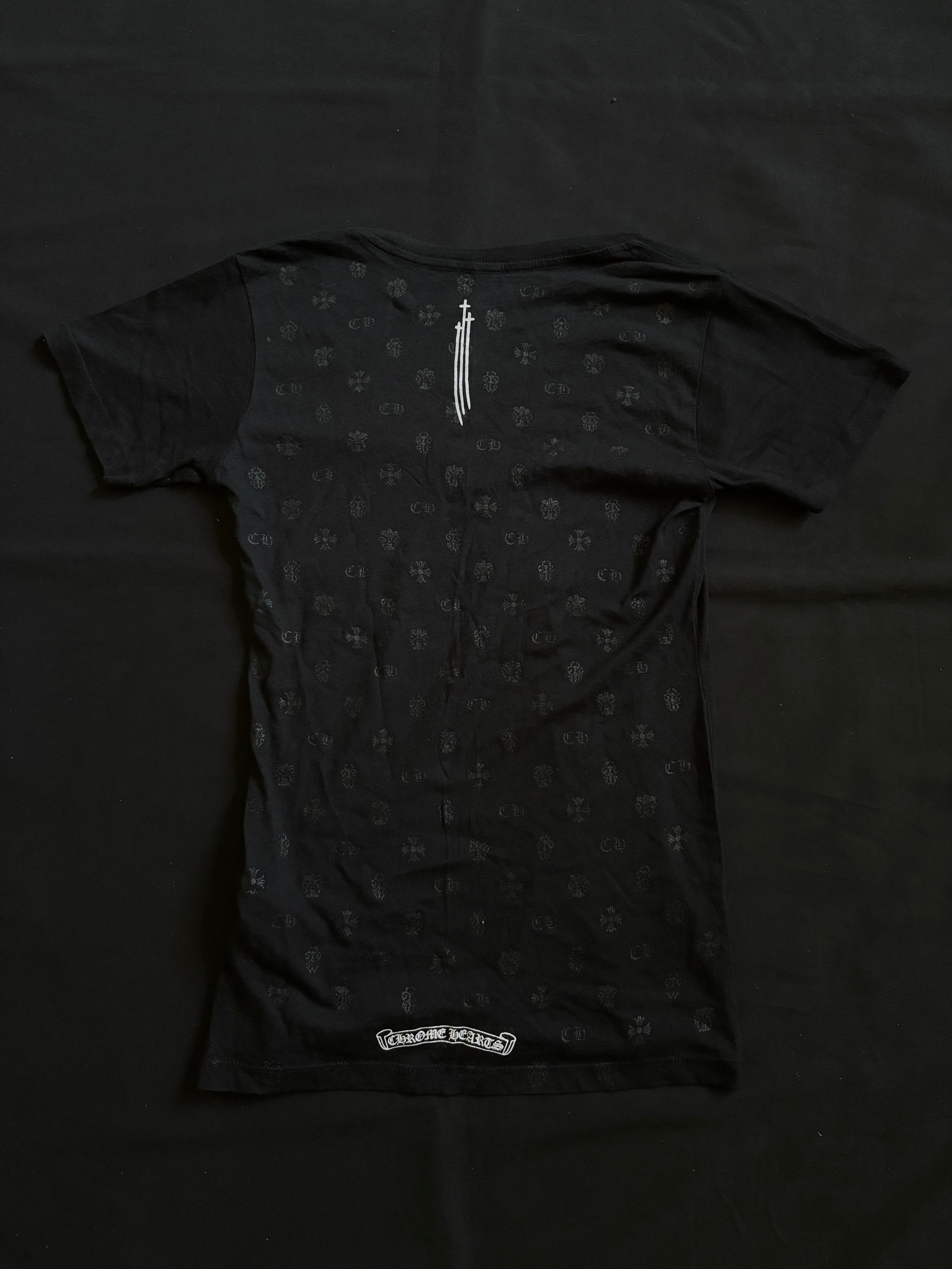 Chrome Hearts Short Sleeve V Neck T-Shirt Women’s