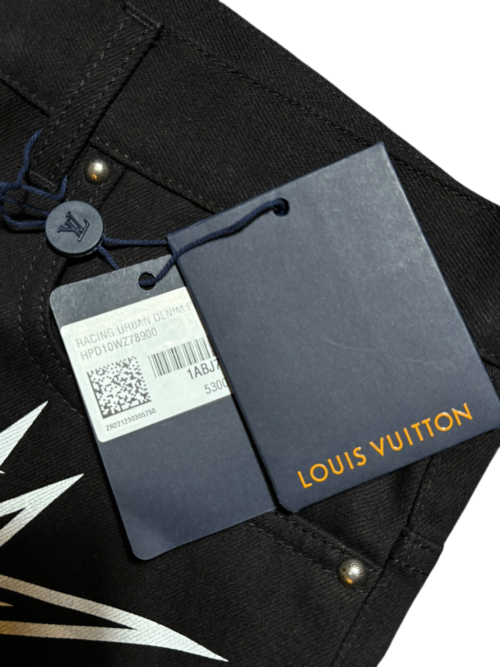 Louis Vuitton Graffiti Print Cargo Jeans