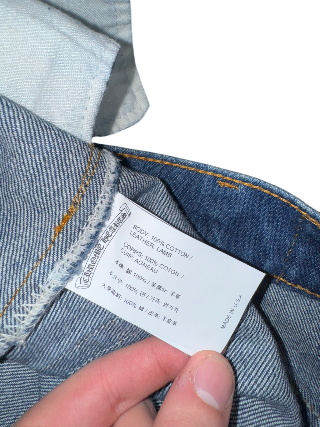 Chrome Hearts Levi’s Dark Wash Denim