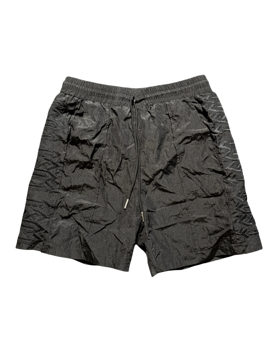 Lost Intricacy Black Nylon Shorts