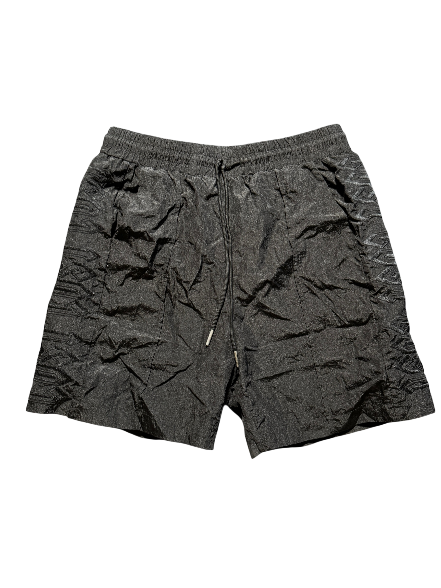 Lost Intricacy Black Nylon Shorts