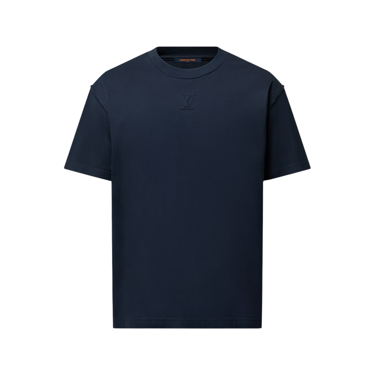 Louis Vuitton Embossed LV T-Shirt Navy - Size S