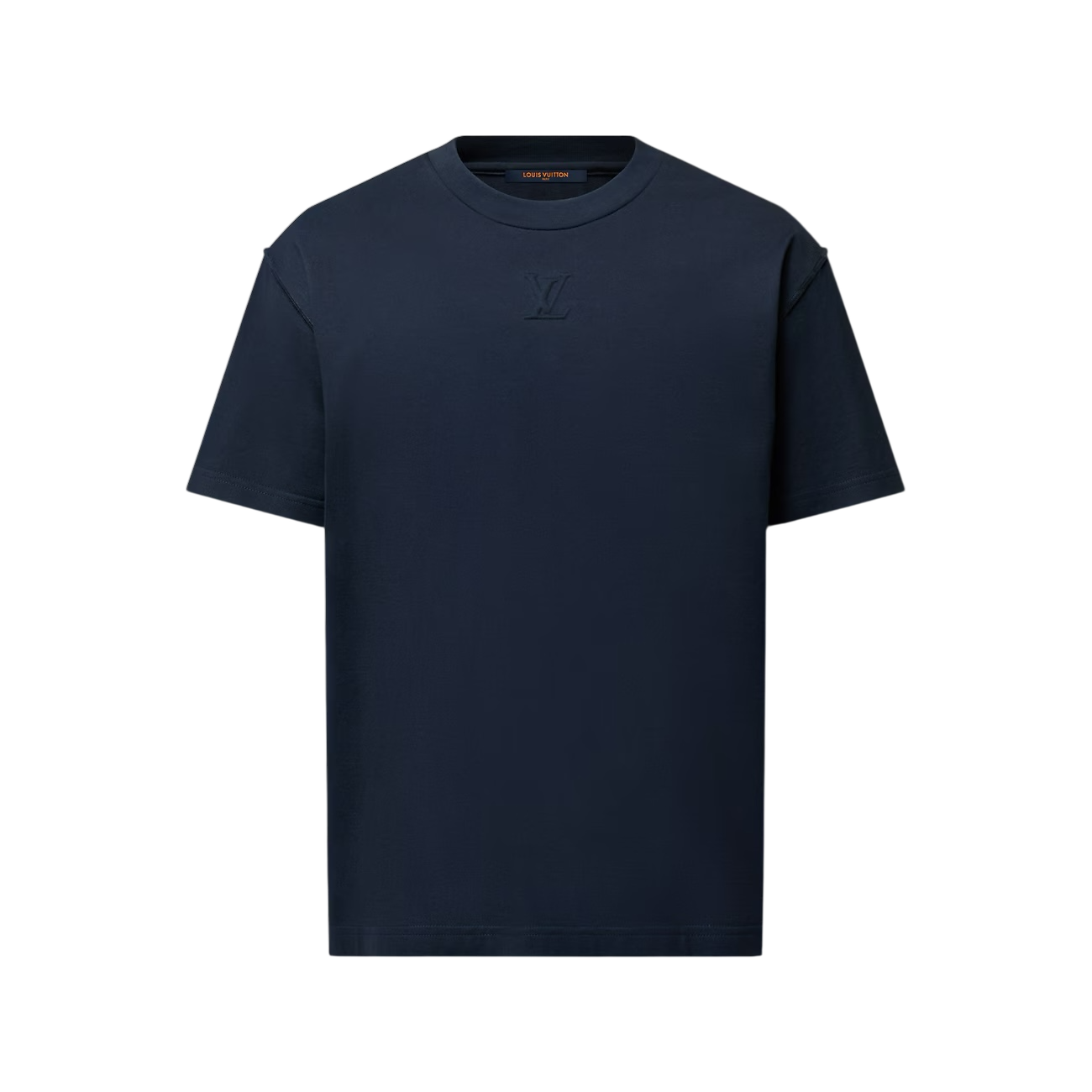 Louis Vuitton Embossed LV T-Shirt Navy - Size S