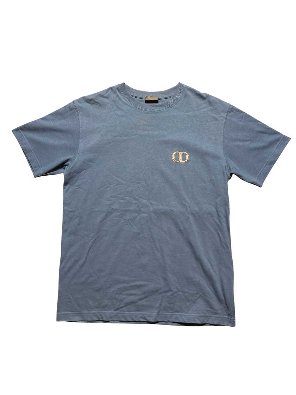 Dior CD Logo Tee Blue - Size S