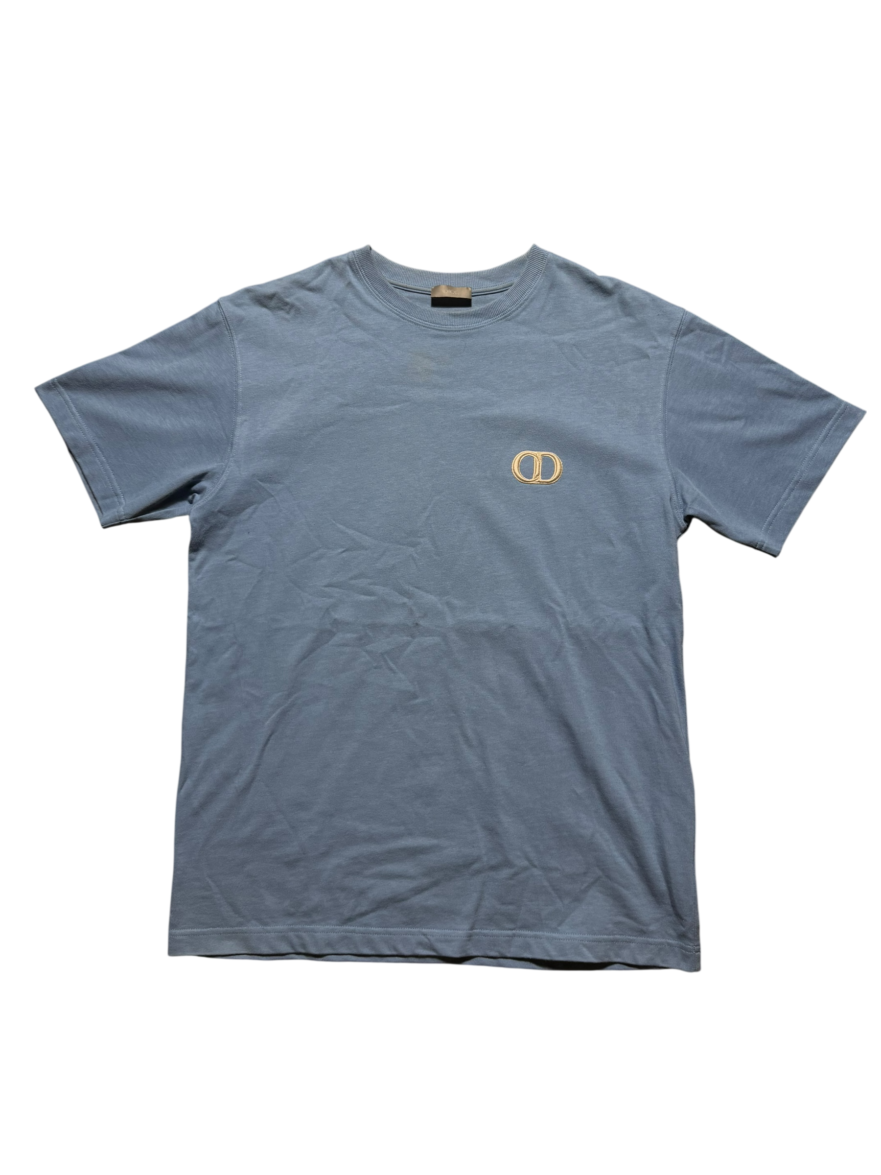 Dior CD Logo Tee Blue - Size S