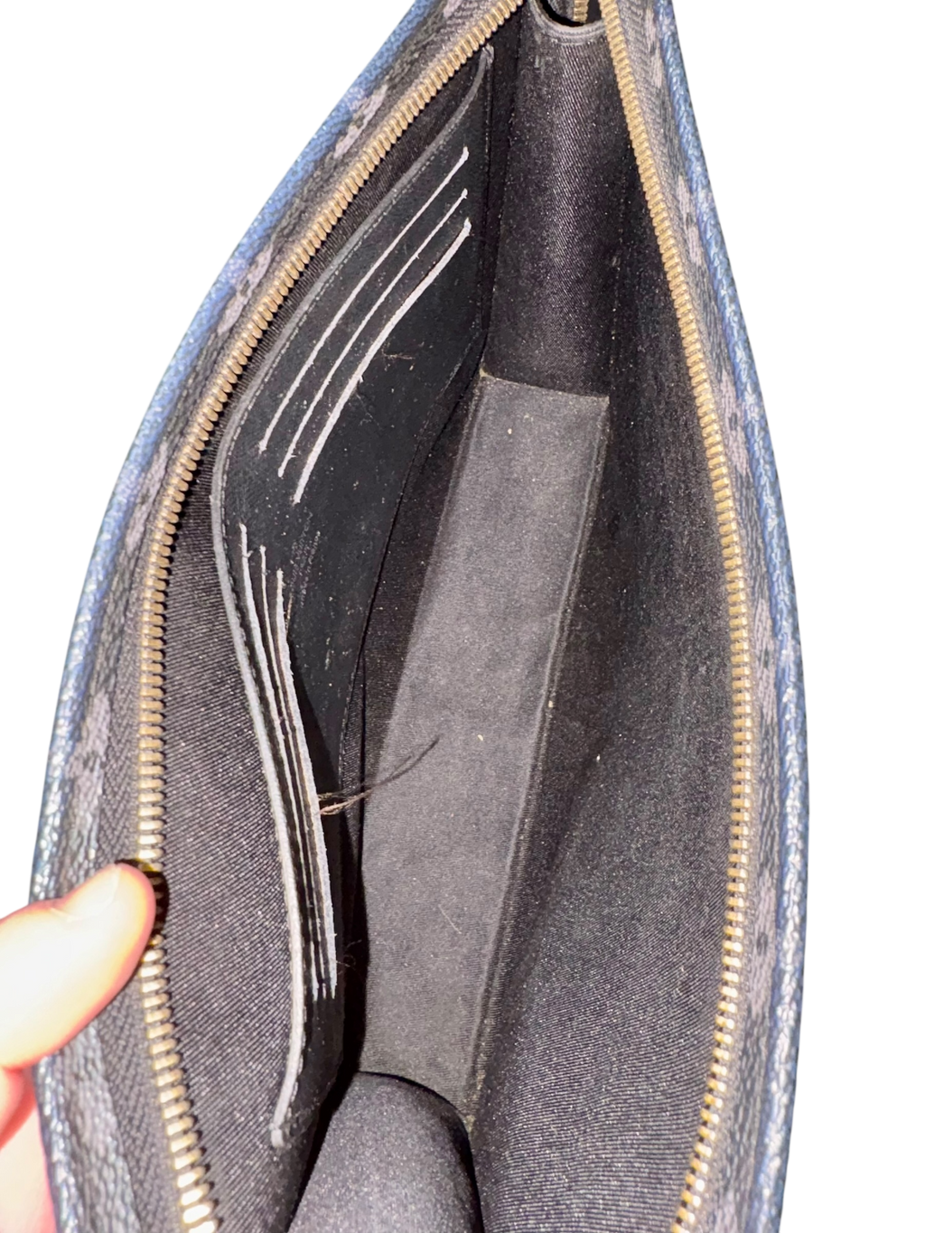 Louis Vuitton Monogram Eclipse Split Pouch