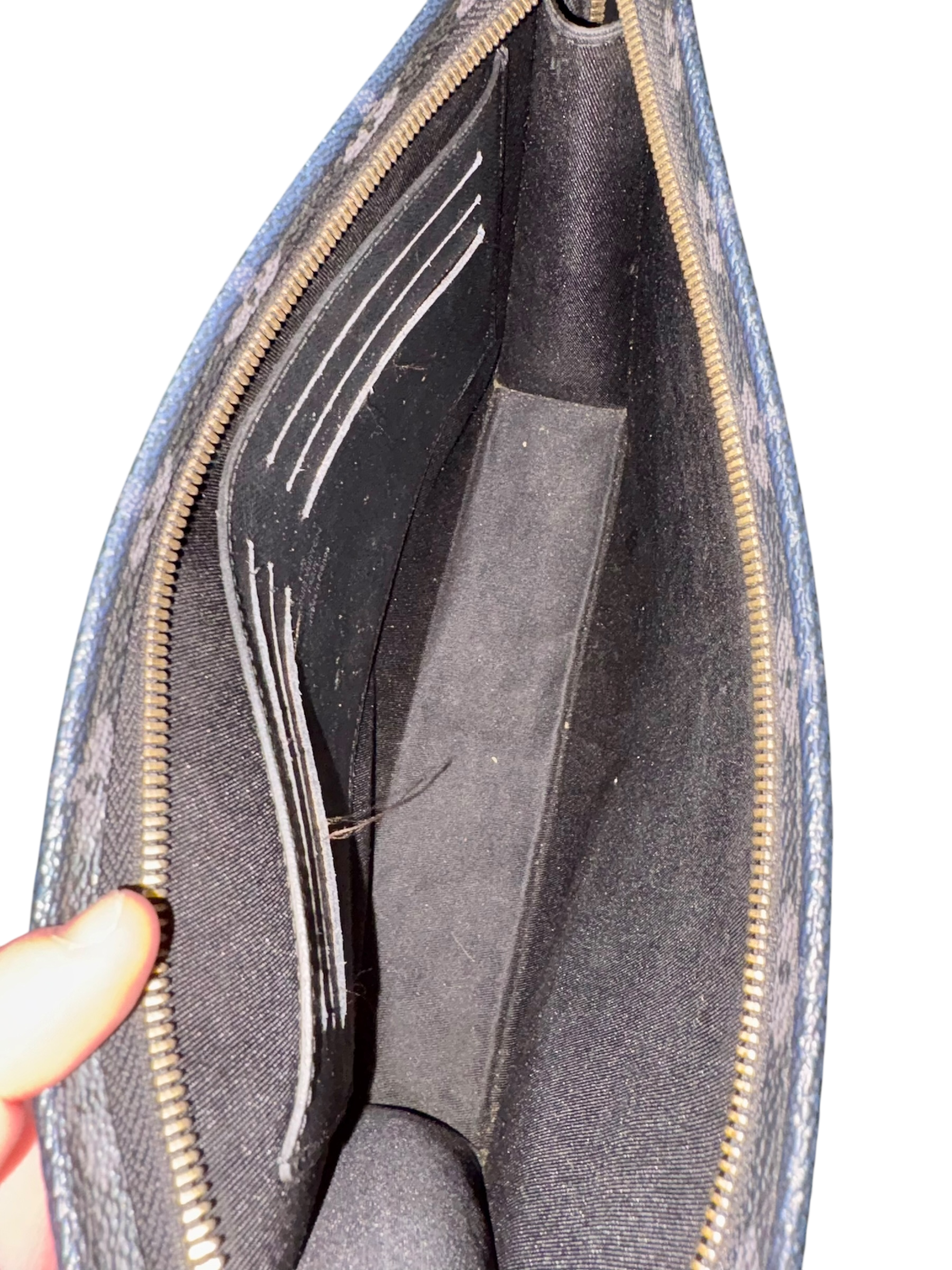 Louis Vuitton Monogram Eclipse Split Pouch