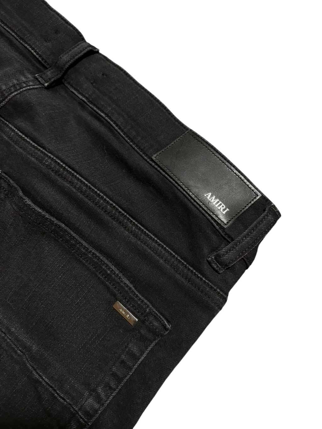 Amiri MX1 Black White Patch Jeans - Size 34