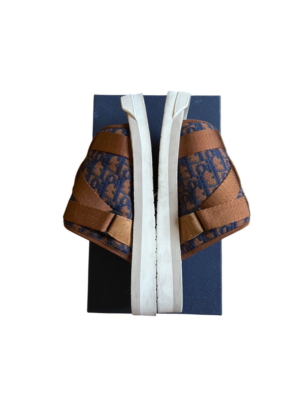 Dior Alpha Slide Brown Navy
