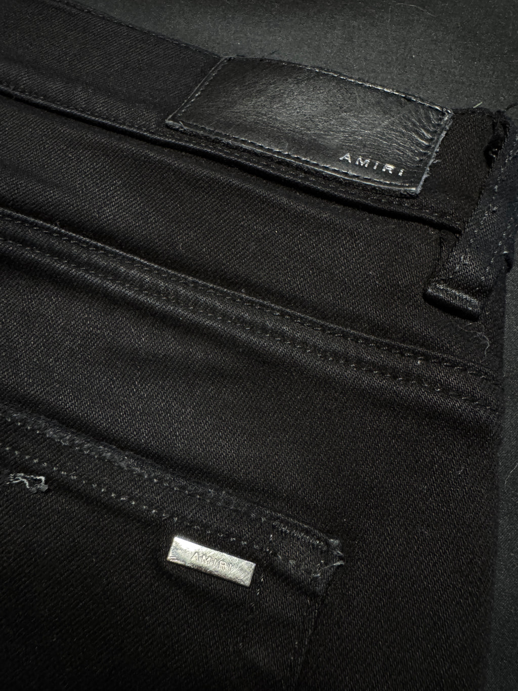 Amiri MX1 Black Silver Patch