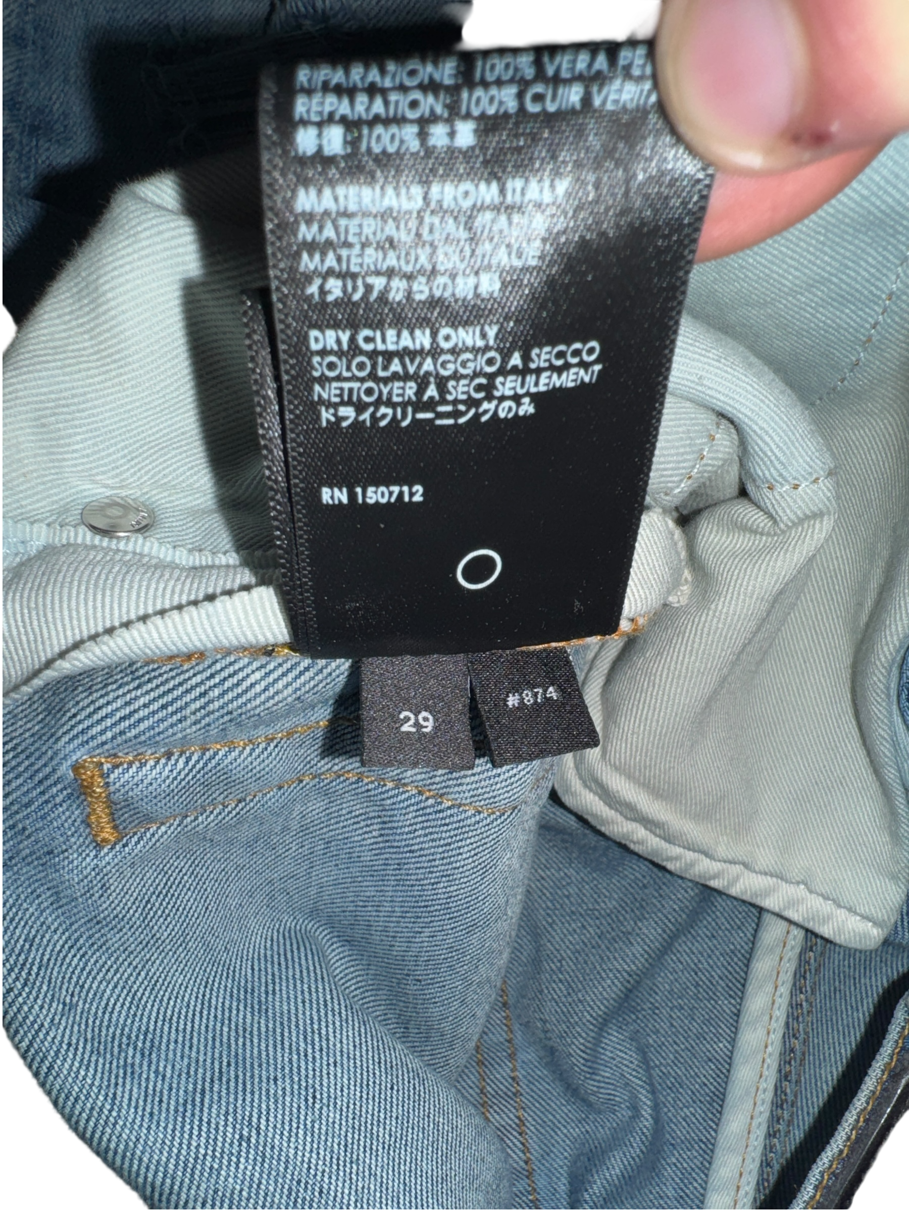 Amiri MX1 Light Wash Playboy Patch Jeans - 29