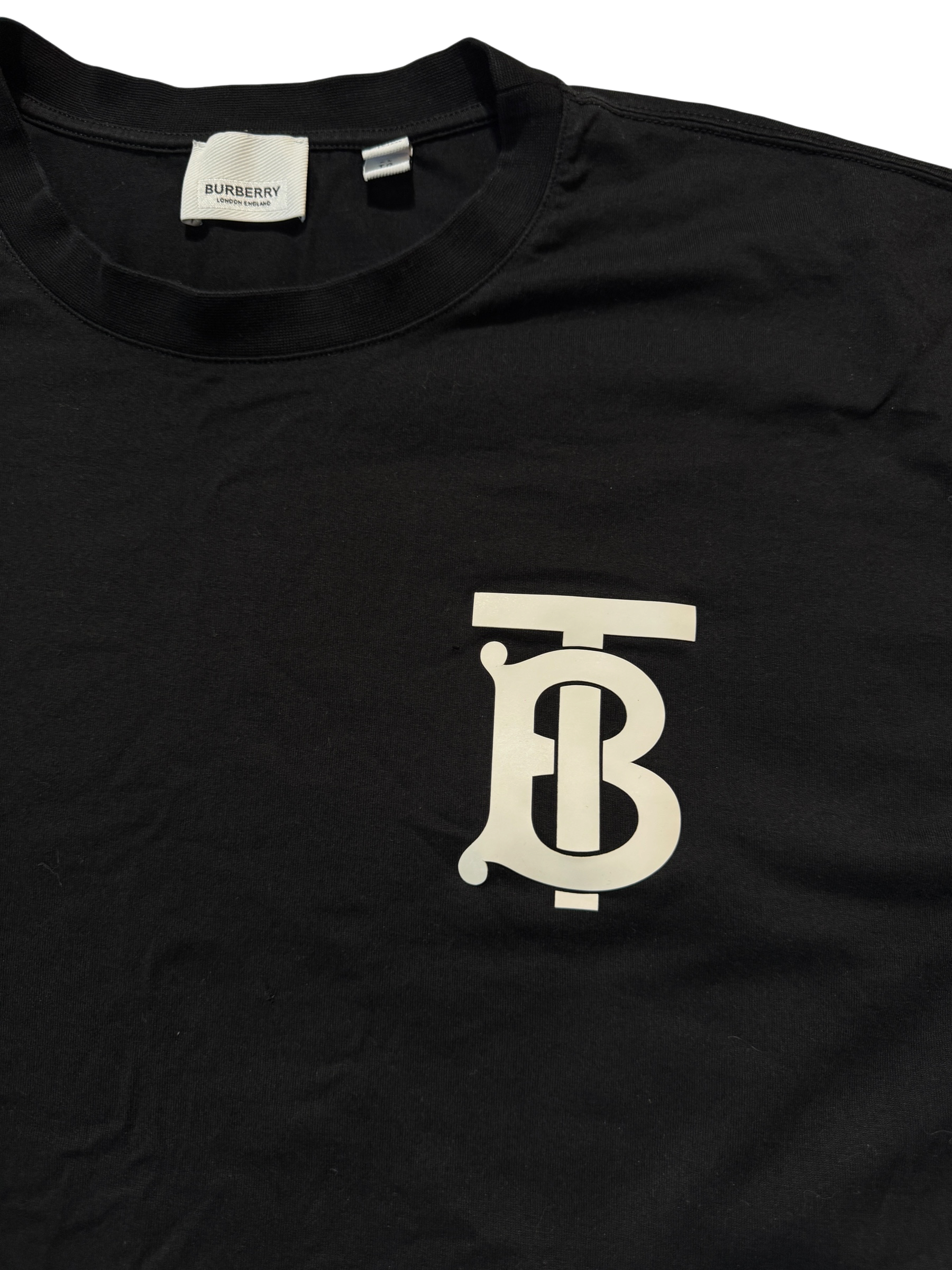 Burberry TB Logo Black T-Shirt - Size XL