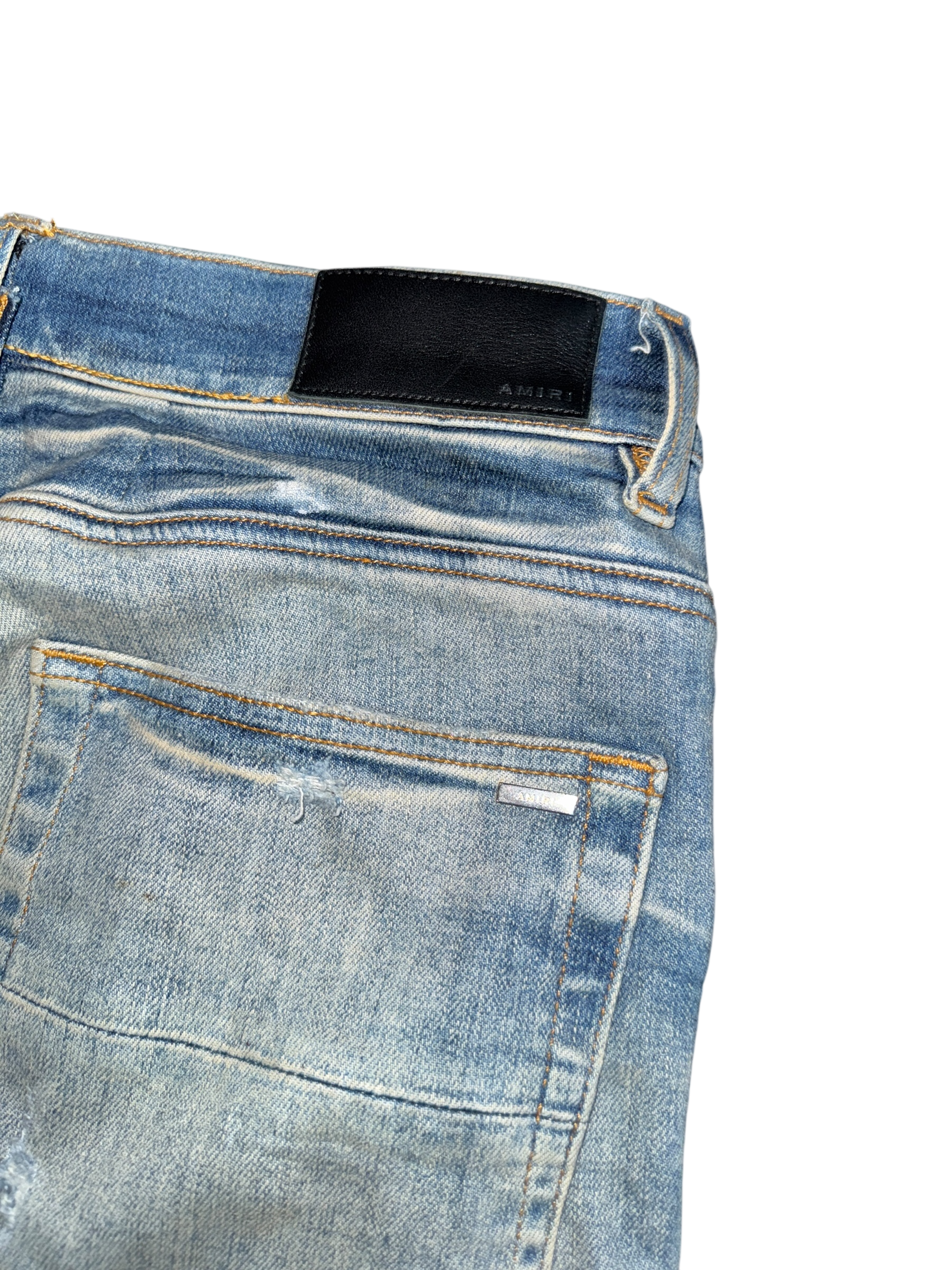 Amiri MX1 Lightwash Boucle Patch