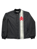 Chrome Hearts Faux Fur Lined Cobra Cross Patch Racing Jacket - Large