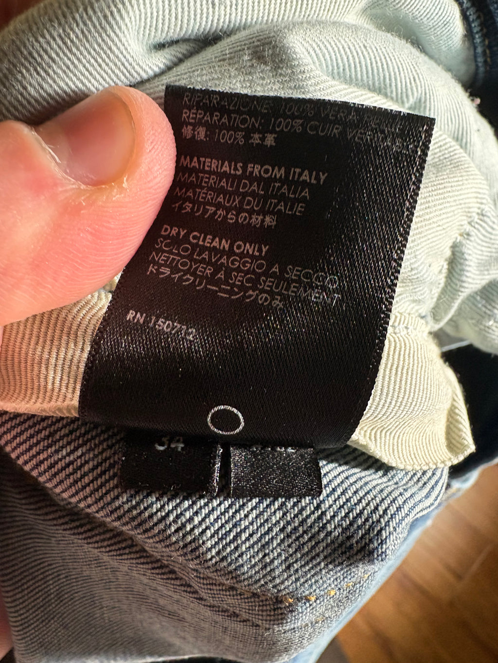 Amiri MX1 LightWash Black Patch Jeans