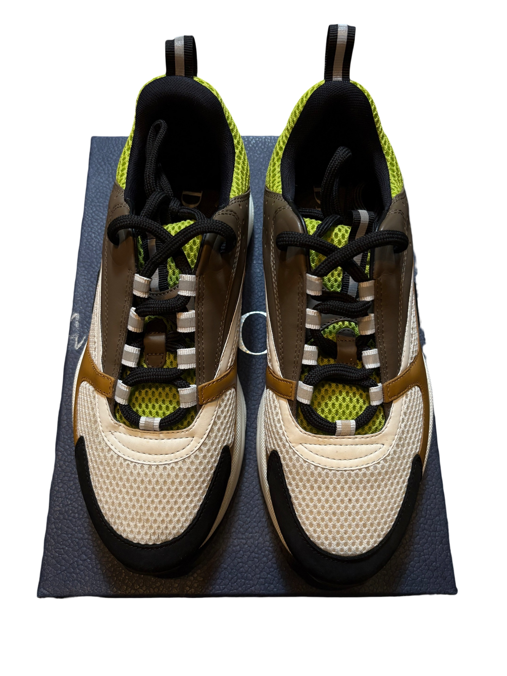 Dior B22 Brown Green Sneakers