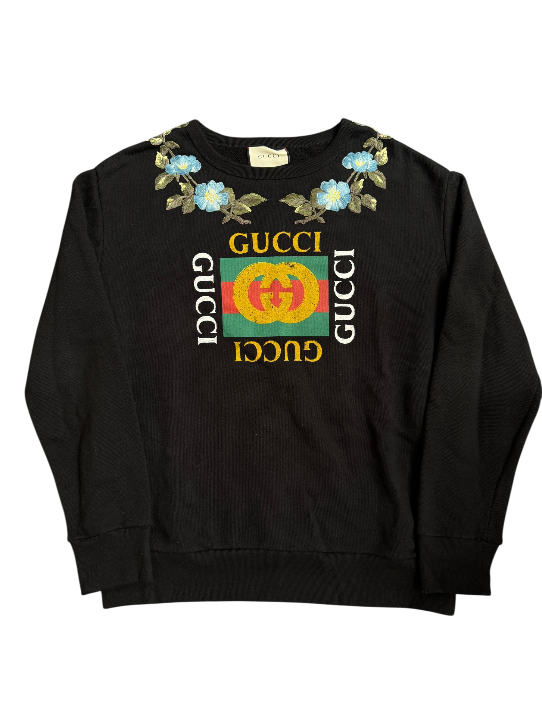 Gucci Loved Floral Embroidered Big Logo Sweatshirt