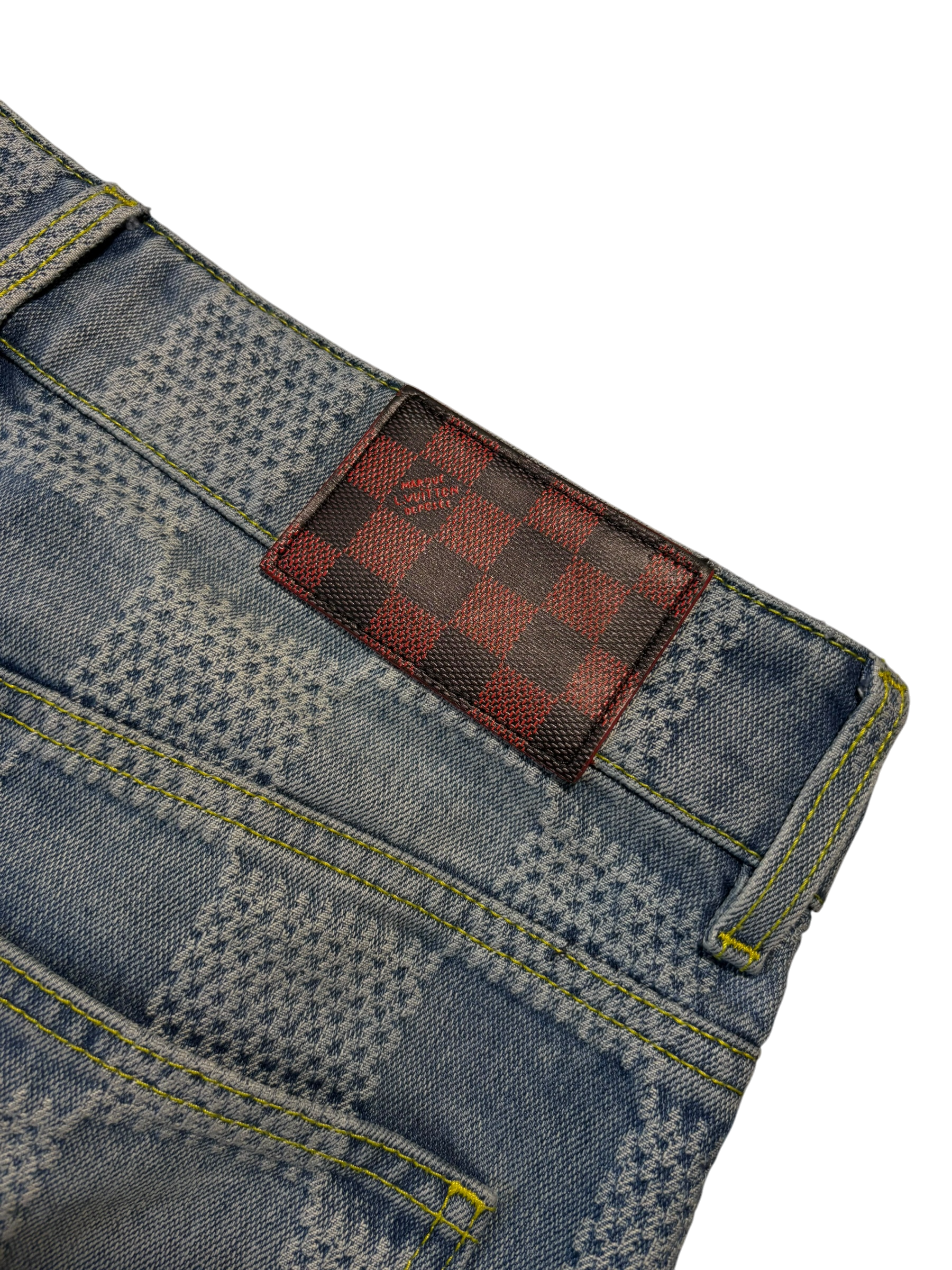 Louis Vuitton Damier Flare Jeans - Size 31