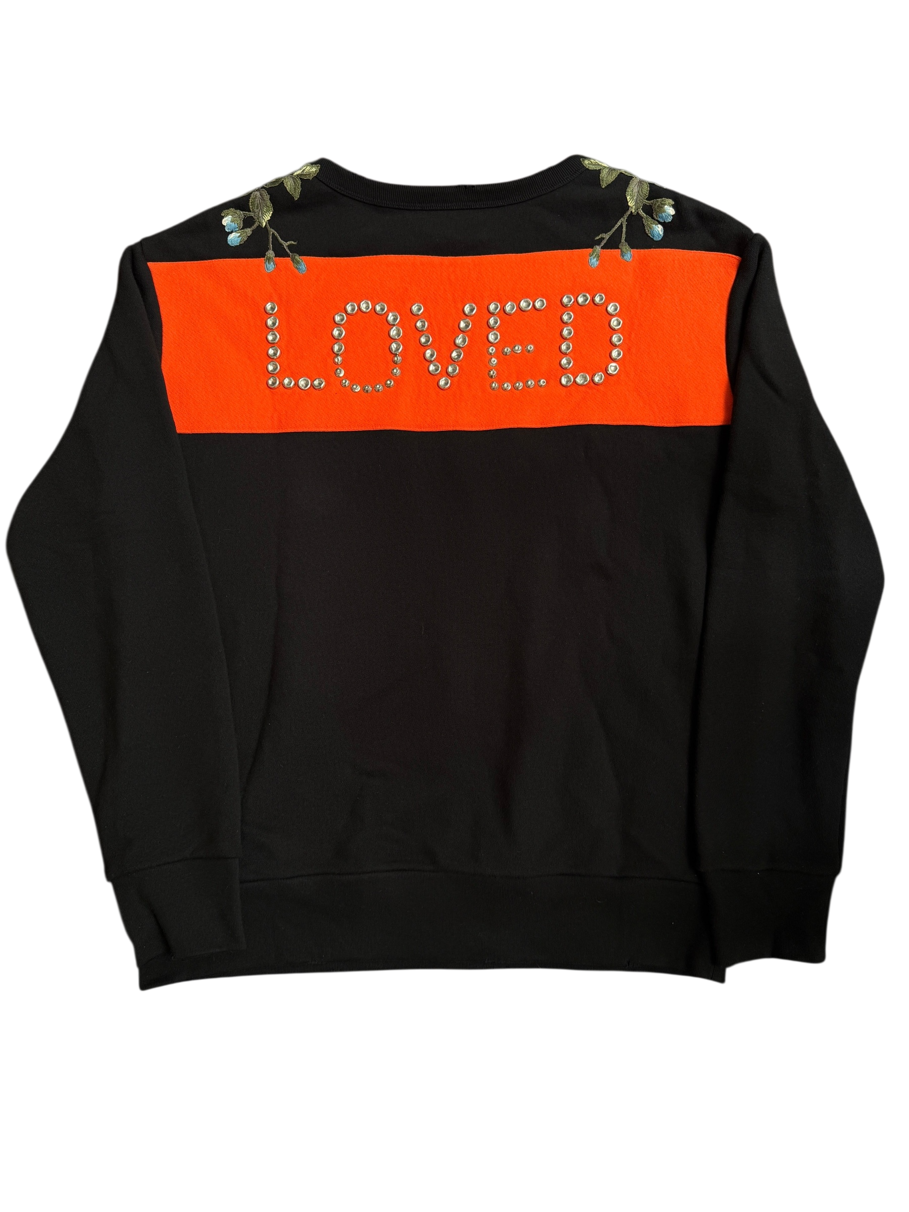 Gucci Loved Floral Embroidered Big Logo Sweatshirt