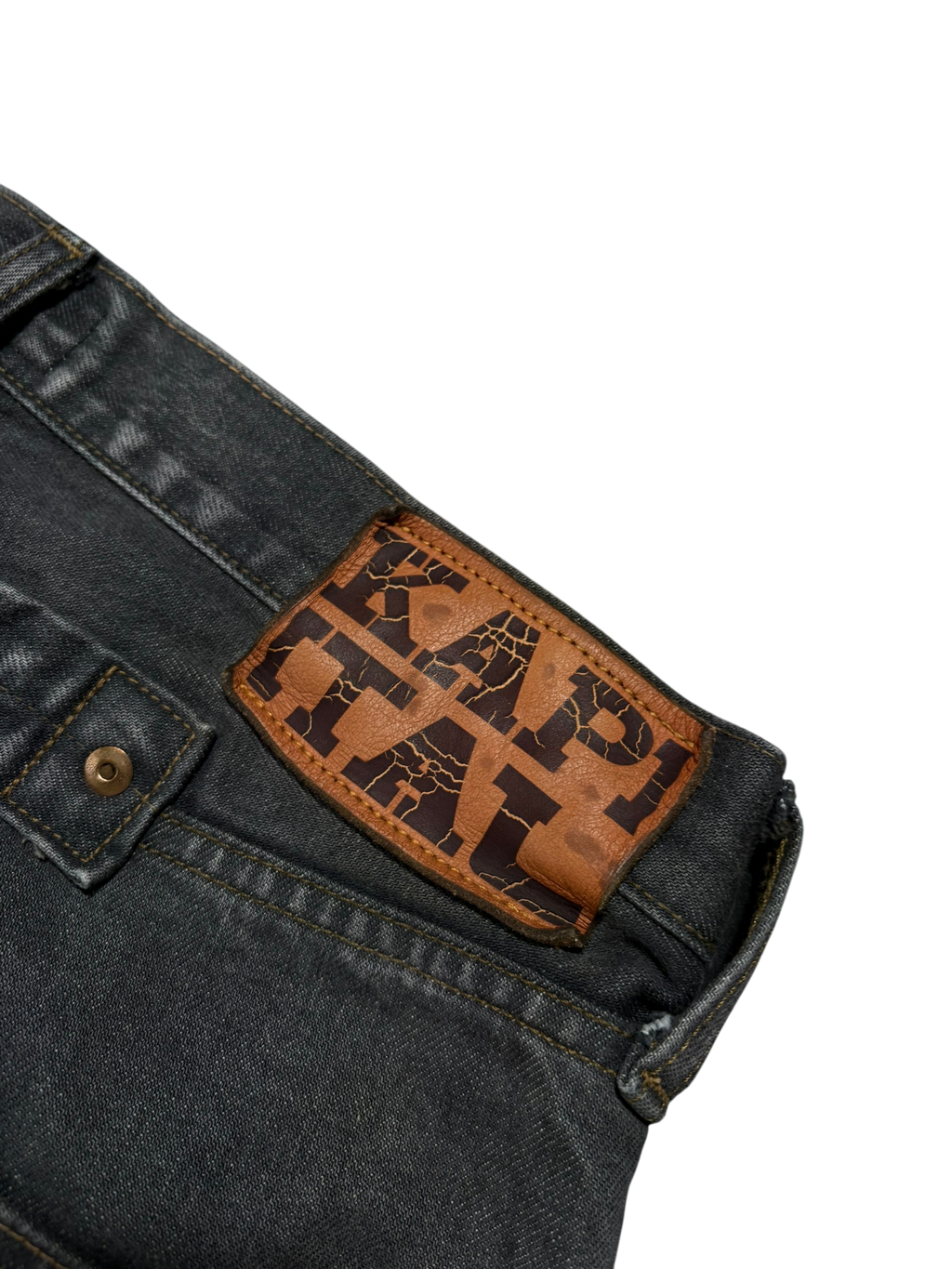 Kapital Bones Black Denim Jeans - Size 32