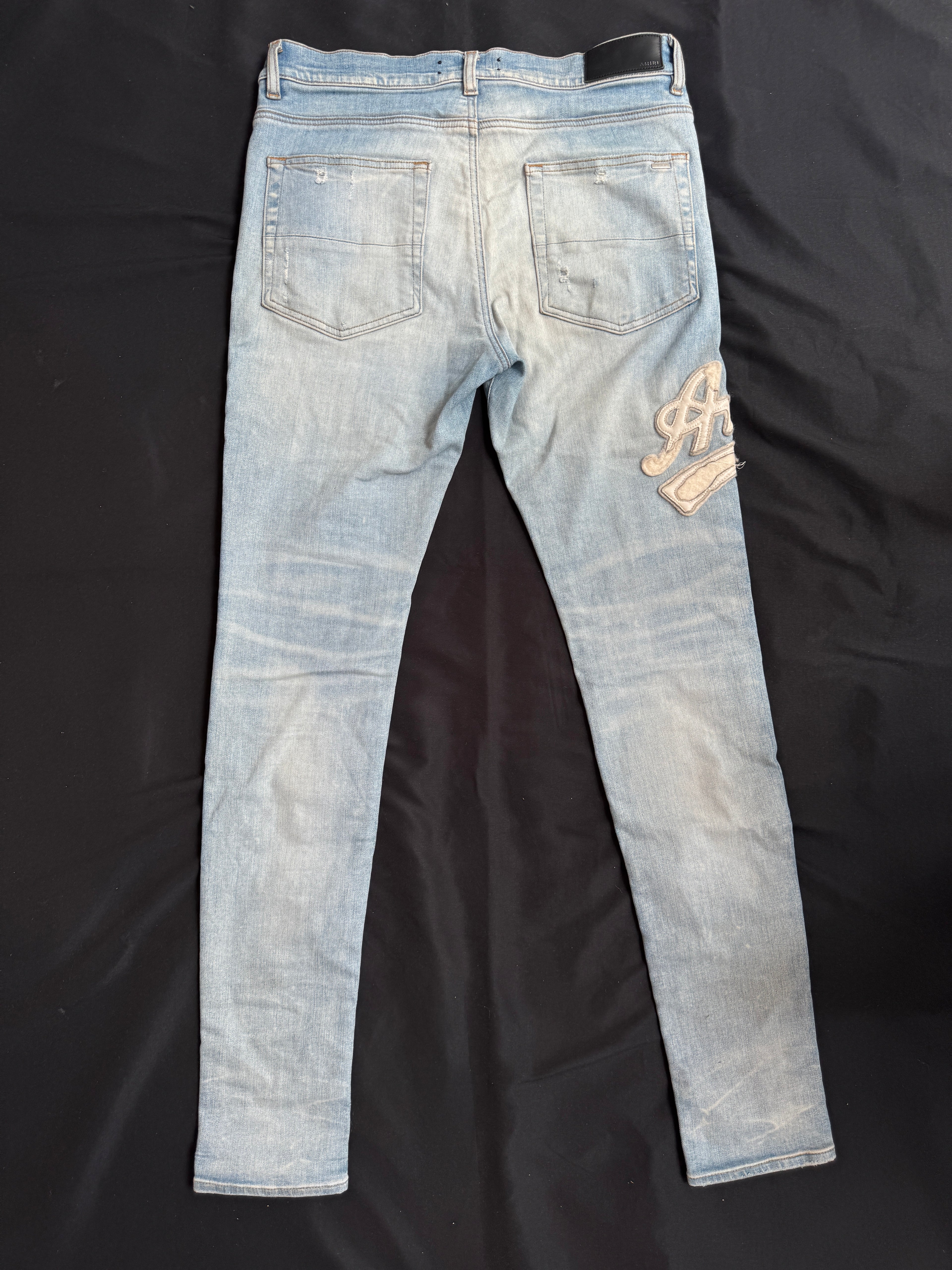 Amiri LightWash Jeans Old English