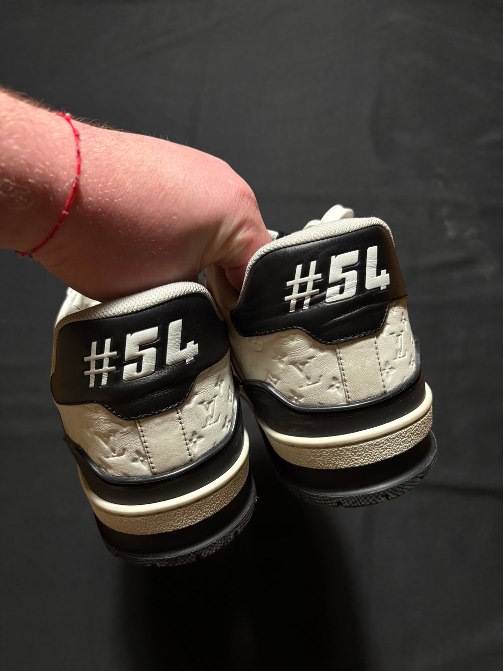 Louis Vuitton Black Monogram Trainers 9LV