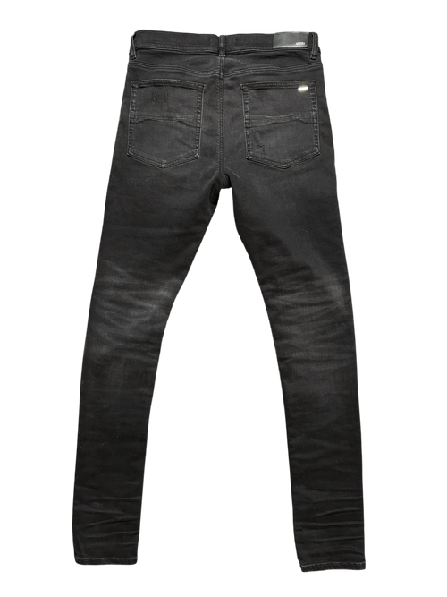 Amiri MX1 Black White Patch Jeans - Size 34