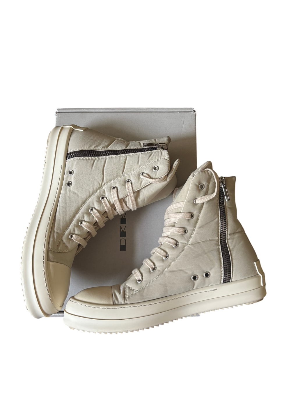 Rick Owens DRKSHDW Hi Sneaker Pearl & Milk
- Size 43