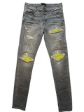 Amiri MX1 Jeans Grey Green Patch